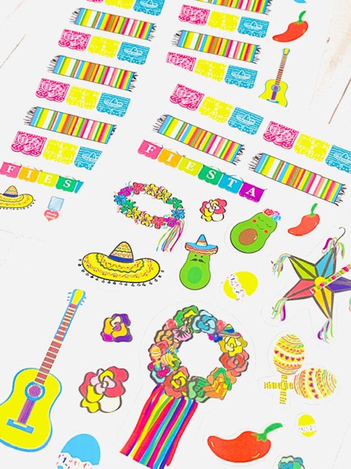Fiesta Sticker Pack Mexican Fiesta Stickers Viva Fiesta Etsy Italia