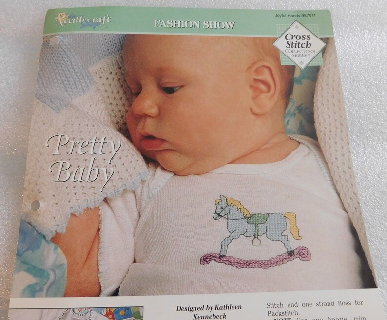Crossstitch Pretty Baby Vintage 1995 The Needlecraft Shop Instant PDF Digital Download