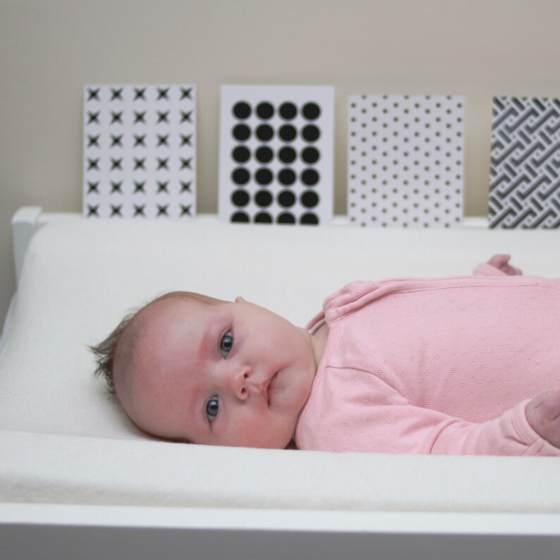 Newborn Flash Cards Inspire Baby Flash Cards Black and Etsy
