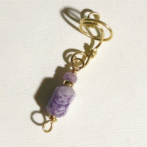 Loc Jewelry 14K Gold Filled Adjustable Dread Bead Jewel Charm Dreadlock Accessories Rose Quartz Gemstone Schmuck Bridal Hair Adornments