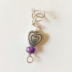 Loc Jewelry Sterling Silver Amethyst Dread Beads Charms Cuffs Dreadlock Accessories Schmuck