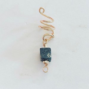 Loc Jewelry Lime Turquoise 14K Gold Filled Adjustable Gemstone Dread Bead Charm Jewel Dreadlock Accessories Bridal Hair Schmuck