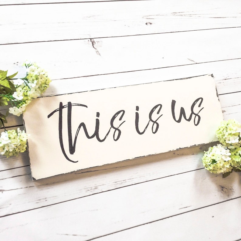 Farmhouse Style This is Us Wood Sign This is Us Wall Art Etsy