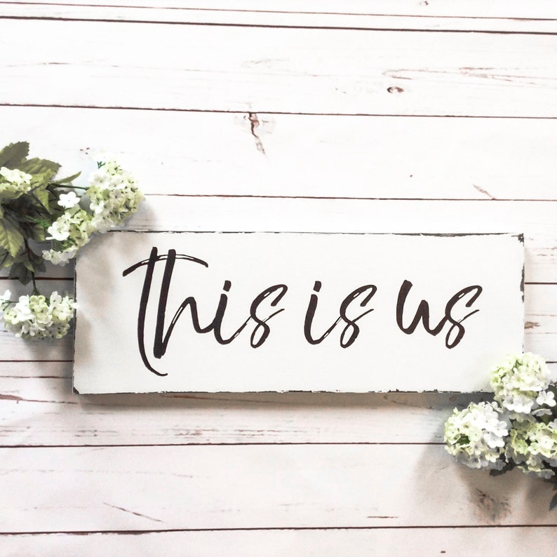 Farmhouse Style This is Us Wood Sign This is Us Wall Art Etsy