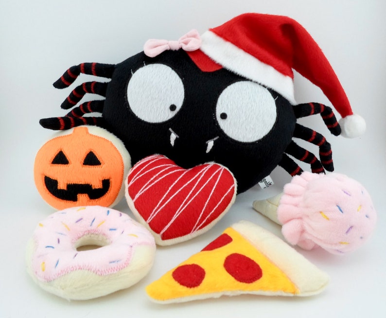 Araña niña peluche tierno regalo cumpleaños Decoración personalizado nombre tarantula kawaii juguete suave dia bebé recuerdo goth guyuminos imagen 9