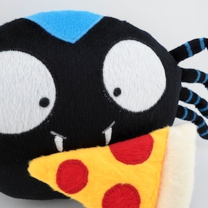 Araña niño niña peluche tierno regalo Decoración recuerdo juguete negro kawaii suave nombre bordado cumpleaños corazón gótico amor guyuminos imagen 9