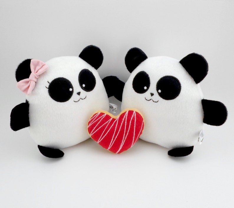  Panda  Bear Couple  Plush Toy Cute plushies personalized 