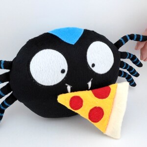 Araña niño niña peluche tierno regalo Decoración recuerdo juguete negro kawaii suave nombre bordado cumpleaños corazón gótico amor guyuminos imagen 8