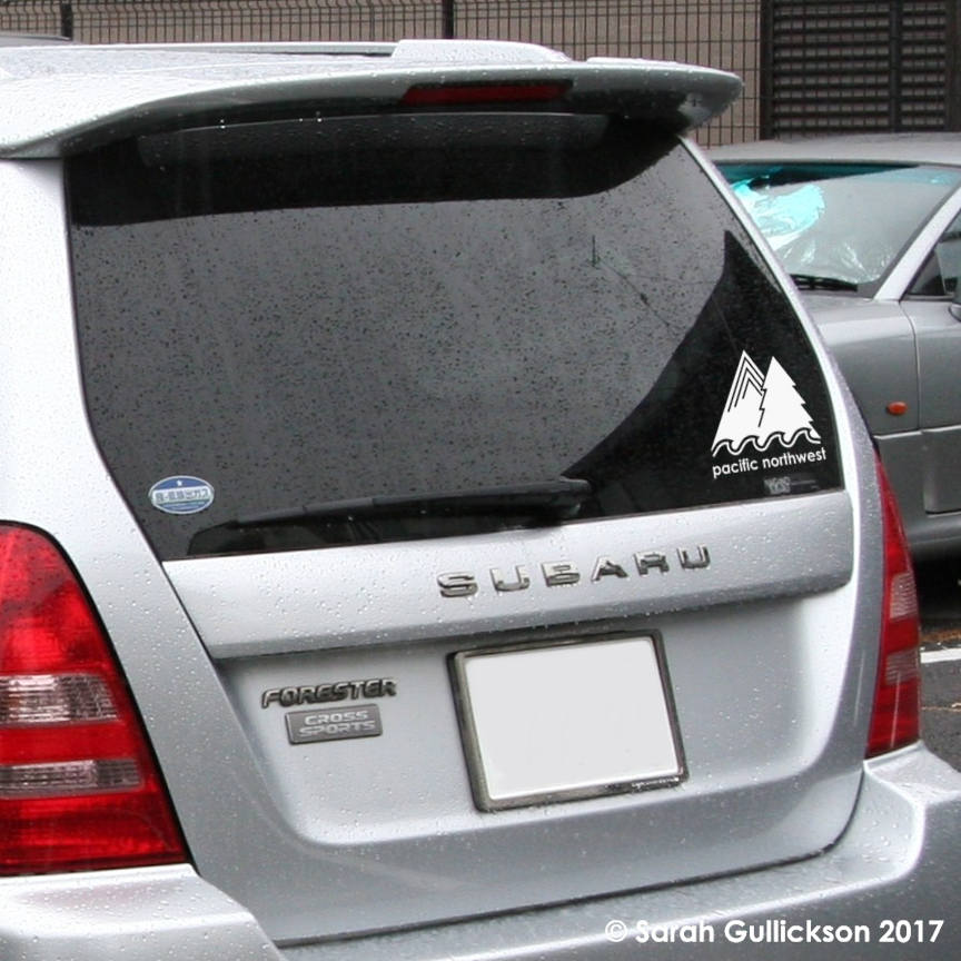 Vinyl Decal for Car Laptop Bottle | Pacific Northwest PNW | Mountains ...