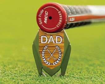 Gepersonaliseerde Hawaïaanse koahouten golfbalmarker en markeerstift