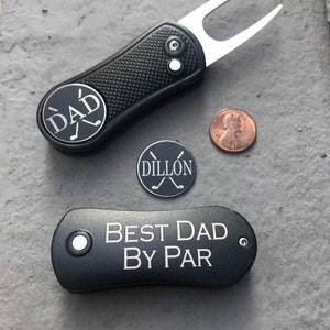 Gepersonaliseerde golfsprinkler en balmarkering, gegraveerd kerstcadeau afbeelding 10