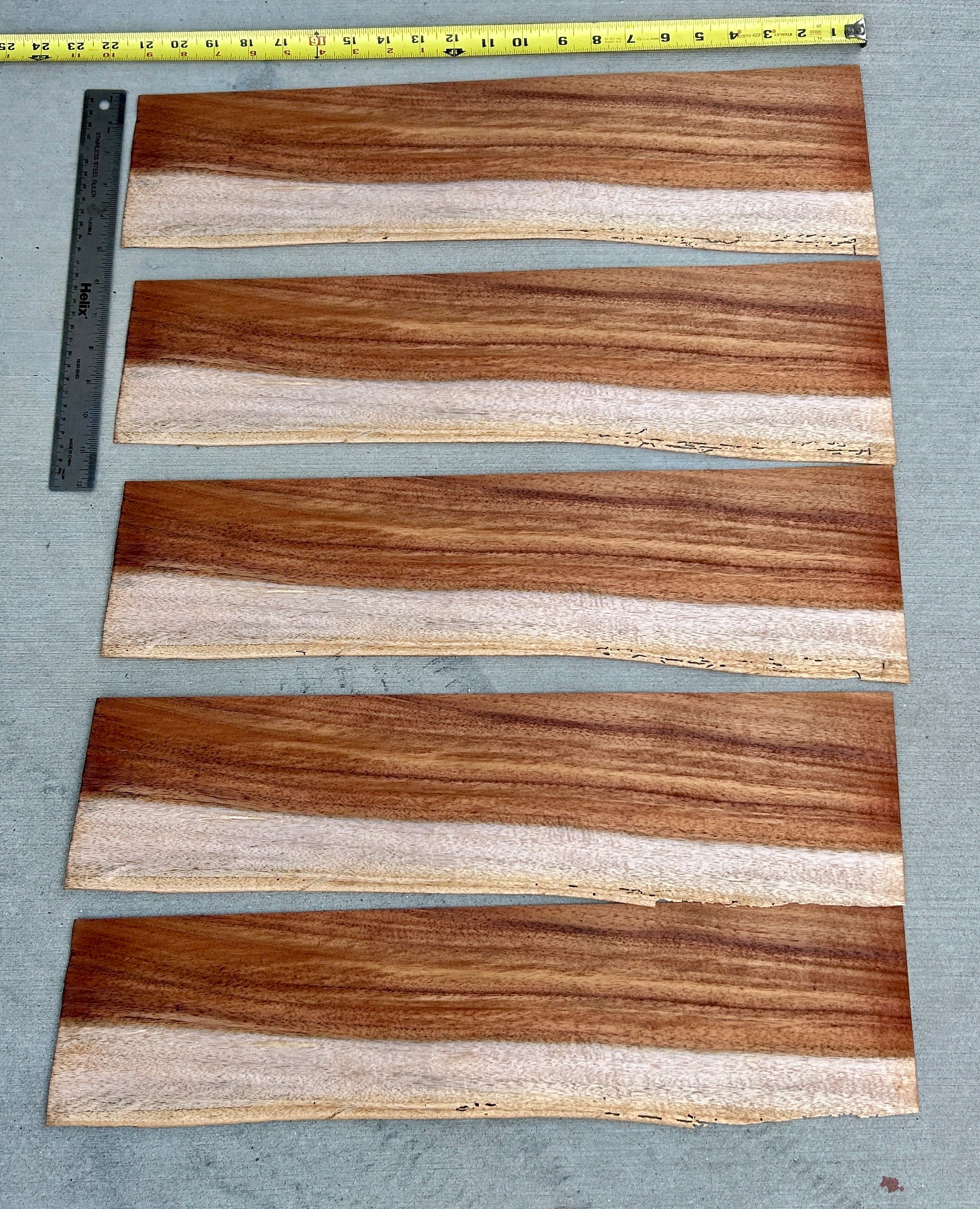 Koa Wood Hawaiian Curly Figured Koa Veneer Hawaii Wood Paper