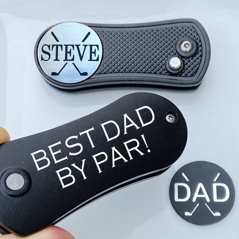 Gepersonaliseerde golfsprinkler en balmarkering, gegraveerd kerstcadeau afbeelding 1