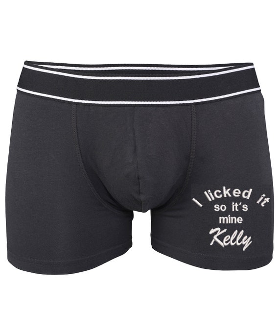 Personalised Valentines Boxer Shorts for Him Gift Ideas I Licked It Any  Message Naughty Present Mens Gifts Hubby Kari Leg -  Canada