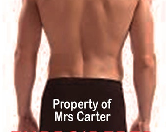 Personalised Mens Boxer Shorts Underwear ANY MESSAGE Wedding Party Gift Husband Groom Best Man Usher Father of the Bride Groomsman Present