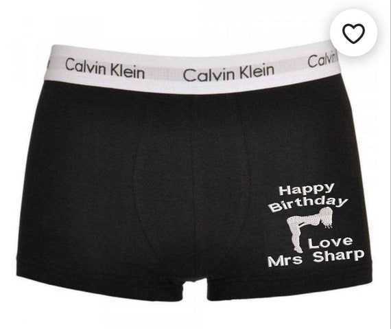 Personalised Calvin Klein Mens Happy Birthday Gift Boxer - Etsy