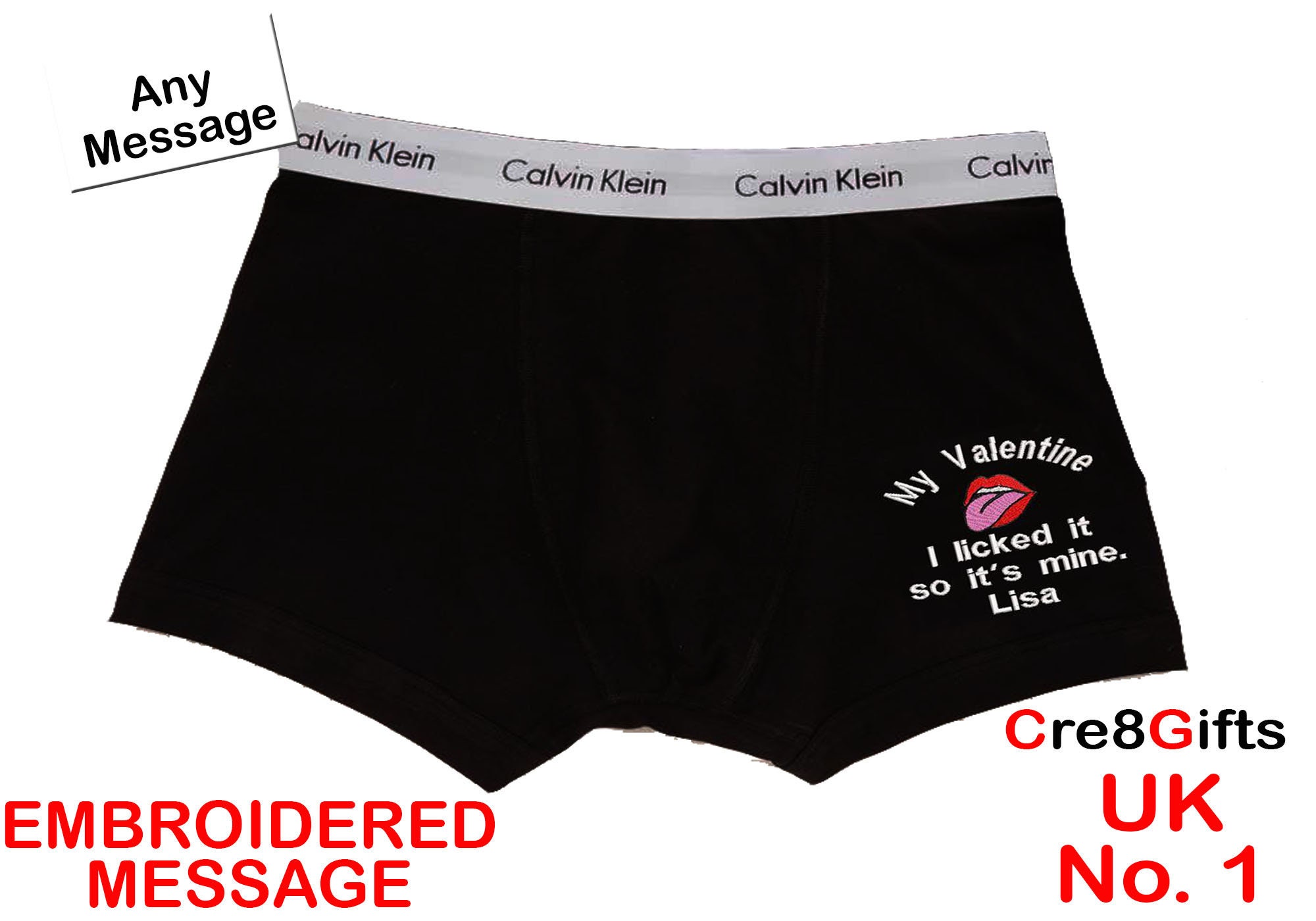 Gifts personalised boxers boxer shorts valentines day gift | Etsy