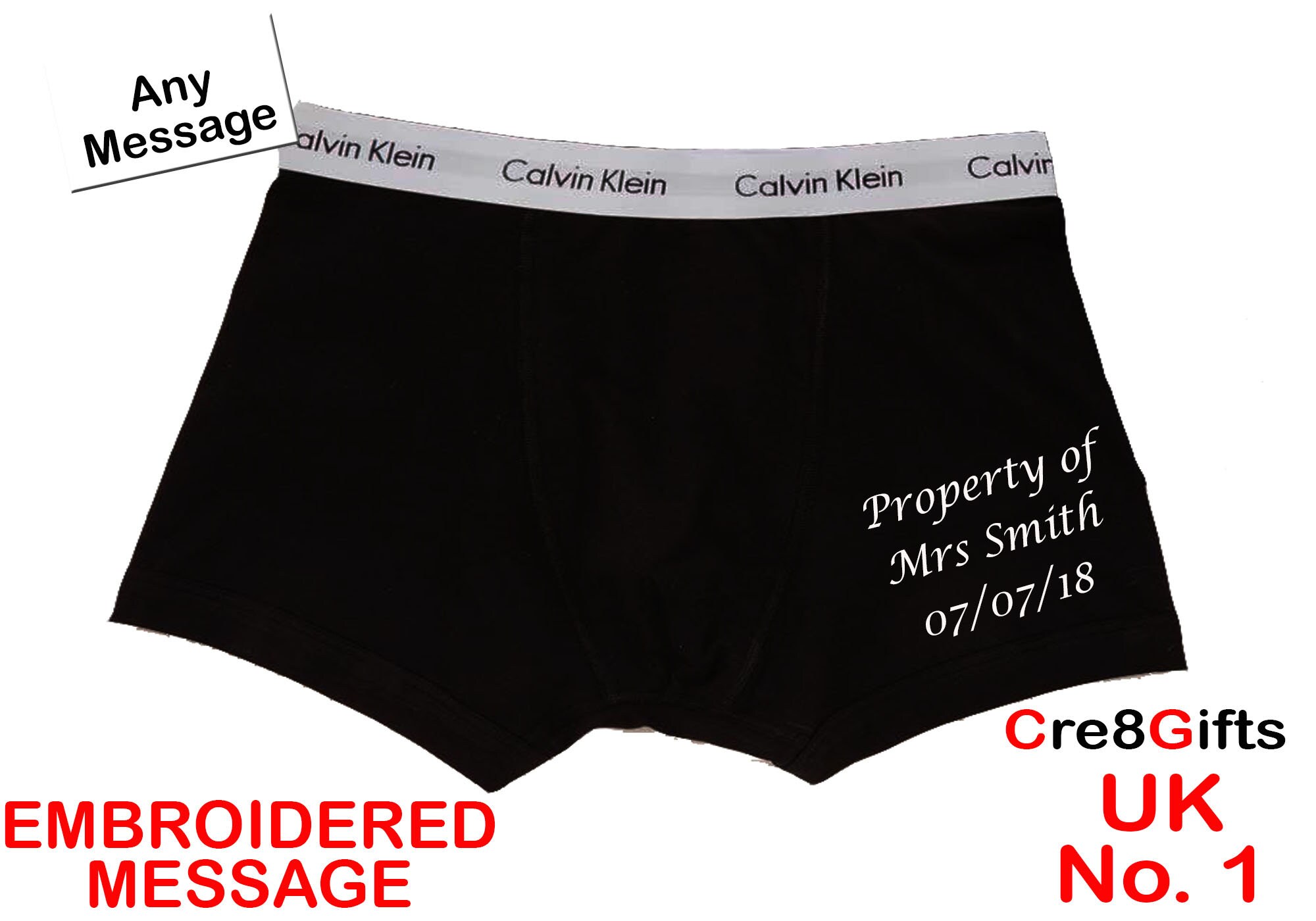 Personalised Calvin Klein Mens Boxer Shorts Name Groom Best - Etsy UK Personalised Calvin Klein Mens Boxer Shorts Name Groom Best - Etsy UK