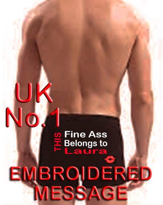Valentines Day This Fine Arse Belongs to Personalised Mens Boxers Gift Mens Printed Boxers Funny Shorts