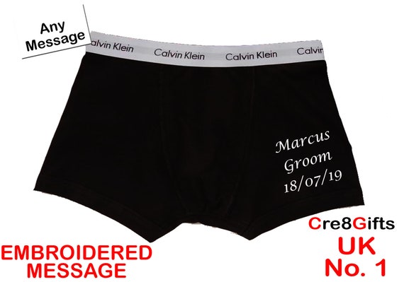 George Bernard Leven van Democratie Personalised Calvin Klein Mens Boxer Shorts to Have and to - Etsy