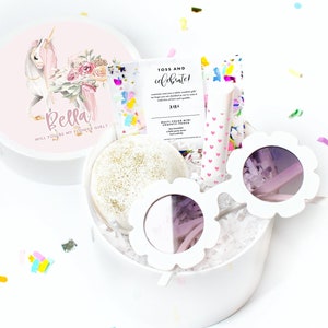 Flower Girl Gift Box - MINI Will you be my Flower Girl - Flower Girl Box - Junior Bridesmaid - Wedding Party Gift - White Confetti Box