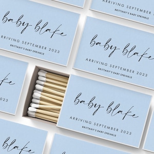 BULK Baby Shower Matches SET OF 50 Custom Matches Baby Shower