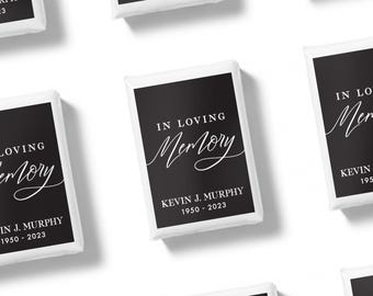 In Loving Memory Personalized Mini Tissues - Personalized Tissues - Funeral Favors - Celebration of Life - Memorial Service