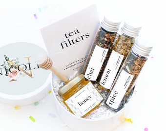 Thinking of You Gift Tea Set - Relaxation Gift - Get Well Soon Gift Box - Sympathy Gift - Encouragement Gift - Cheer Up Gift - Thank you