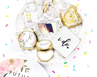 Engagement Gift - Wedding Gift - Future Mrs. Wedding Gift - Bridal Shower Gift Box - Gift for Bride - Personalized Gift Box - White Confetti