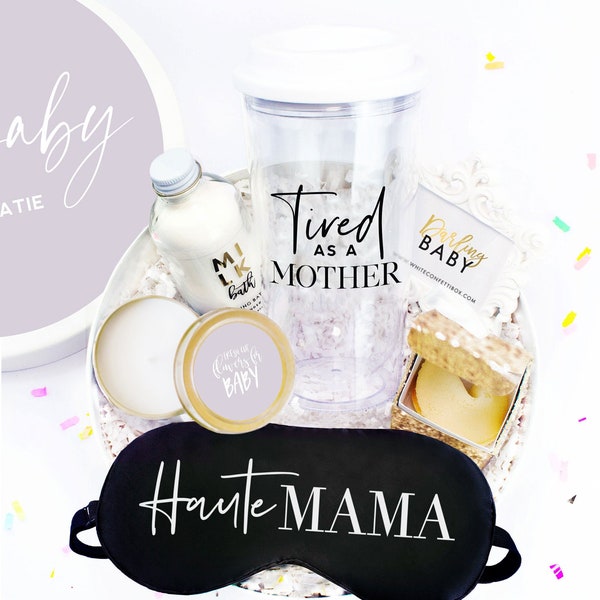 Gift for New Moms - Pregnancy Gift - New Mom Gift Basket - New Baby Gift - Baby Shower Gift - It's A Girl - New Mom Survival Kit - Mom Gift