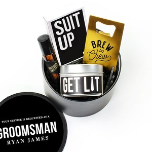 Groomsman Gift - Mini Box - Asking Groomsmen Box - Best Man - Will you be my Groomsman - Groomsmen Gifts - Brew Crew - Groomsmen Gift Box