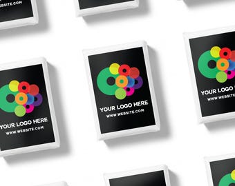 Logo Tissues - Your Logo Here - Modern Marketing Favor - Branded Marketing Event Favors - Custom Labels