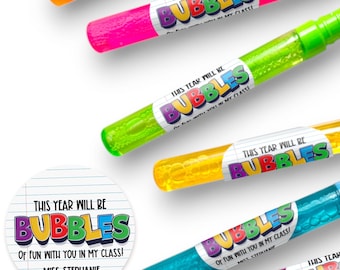 Varitas de burbujas - Regalo de regreso a clases para estudiantes - Regalo de profesor a estudiante - Regalo para la jornada de puertas abiertas - Regalo para el primer día de clases - Regalo del profesor