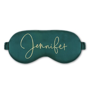 Personalized Sleep Mask - Name Sleep Mask - Holiday Gift for Friend - Sleep Mask - Christmas Gift SILK Sleep Mask - White Confetti Box -