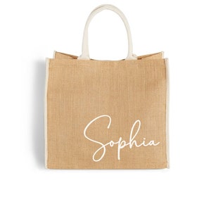 Personalized Burlap Bags - Burlap Bridesmaid Bag - White Confetti Box - Beach Tote Bags - Personalized Bridesmaid Gift - Girls Weekend Tote