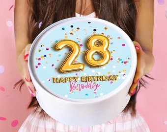 Birthday Gift Box - Birthday Gifts For Her - White Confetti - Happy Birthday - Birthday Gift Box - Birthday Box - Birthday for Her