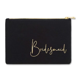 Bridesmaid Make Up Bag - Bride Makeup Bag - Bridesmaid Cosmetic Bag - Bridesmaid Gift Idea - Make Up Bag Bridesmaid - Bridal Party Gift idea