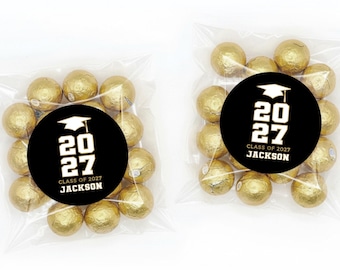 Graduation Favor Bags + Labels - Class of 2026 Graduation Stickers - Affordable Graduation Favor Label - Grad Favor Idea - Graduation Favors