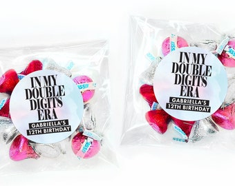 In My Double Digits Era Stickers SET - Era Birthday Labels + Bag - My Birthday Era Party Favor - Eras Party Idea - Era Favor Idea
