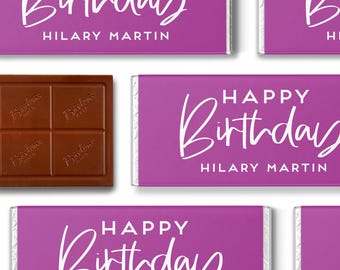 ENVOLTORIOS PARA BARRAS DE DULCE DE CUMPLEAÑOS A GRANEL SOLAMENTE - Recuerdos de Feliz Cumpleaños - Recuerdos de Barras de Chocolate - Envoltorios para Barras de Chocolate de Cumpleaños