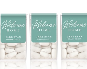 Real Estate Marketing Mint Labels - Relator Marketing Idea - Open House Marketing Idea - Open House Affordable Favor - Relator Stickers