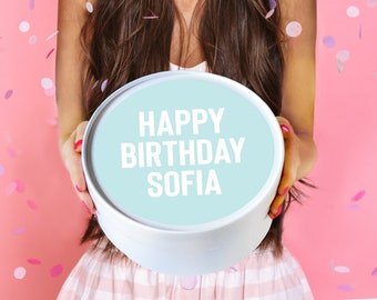 Birthday Gift Box - Birthday Gifts For Her - White Confetti - Happy Birthday - Birthday Gift Box - Birthday Box - Birthday for Her