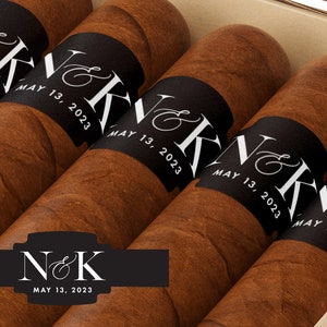 BULK Custom Cigar Bands  - Custom Wedding Cigar Labels - Wedding Cigar Bar Favors - Cigar Labels - Custom Wedding Favors - Wedding Favors