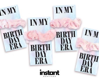 Lembrancinha de aniversário Eras DOWNLOAD INSTANTÂNEO - Lembrancinhas de aniversário acessíveis para meninas - Na minha era de aniversário - Lembrancinha de festa Eras PARA IMPRIMIR