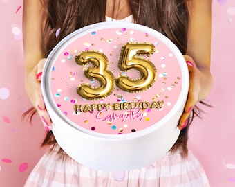 Birthday Gift Box - Birthday Gifts For Her - White Confetti - Happy Birthday - Birthday Gift Box - Birthday Box - Birthday for Her