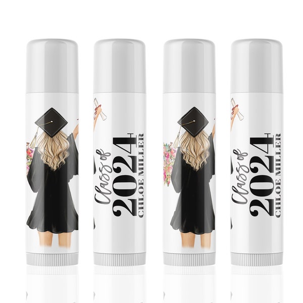 Graduation Favors Lip Balm - Graduation Favors - Graduation Party Idea - Class of 2024 Lip Balm - Graduation Gifts - Graduation Party