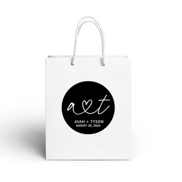 Wedding Favor Gift Bags - SET OF 10 - Welcome Gift Bags - Wedding Welcome Gift Bags - Wedding Party Gift Bags - Wedding Gift Bags