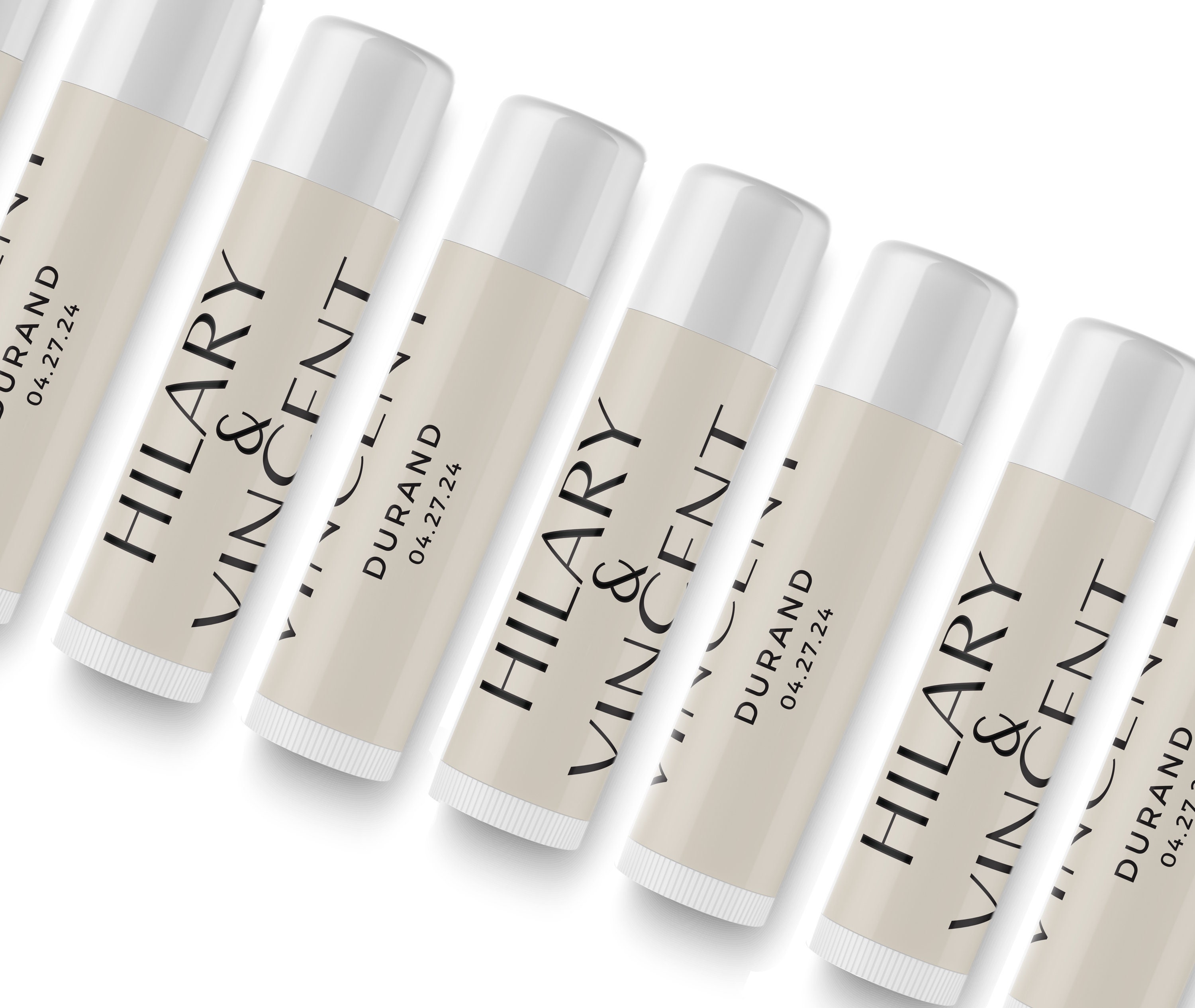 Lippenbalsam zur Hochzeit - Lippenglanz zur Hochzeit - Modernes Hochzeitsgeschenk - Personalisierter Lippenbalsam - Party-Gastgeschenke - Brautparty-Gastgeschenke - Individuelle Etiketten