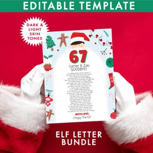 6 7 Elf Goodbye Letter - Elf 6 7 Farewell Christmas Letter - Personalized 67 Elf Goodbye letter - Six Seven Trending Meme - 6 7 Holiday