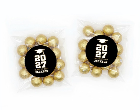 Graduation Favor Bags + Labels - Class of 2026 Graduation Stickers - Affordable Graduation Favor Label - Grad Favor Idea - Graduation Favors
